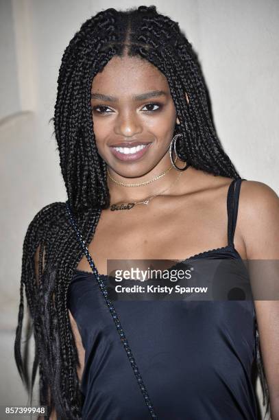 Selah Marley attends the Chanel "Code Coco" Watch Launch Party as part of the Paris Fashion Week Womenswear Spring/Summer 2018 on October 3, 2017 in...