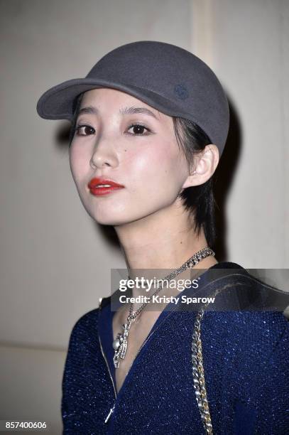 Nozomi Iijima attends the Chanel "Code Coco" Watch Launch Party as part of the Paris Fashion Week Womenswear Spring/Summer 2018 on October 3, 2017 in...