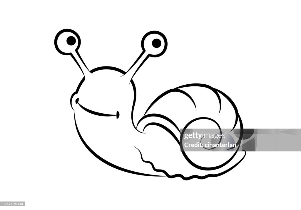 Snail Cartoon Drawing High-Res Vector Graphic - Getty Images