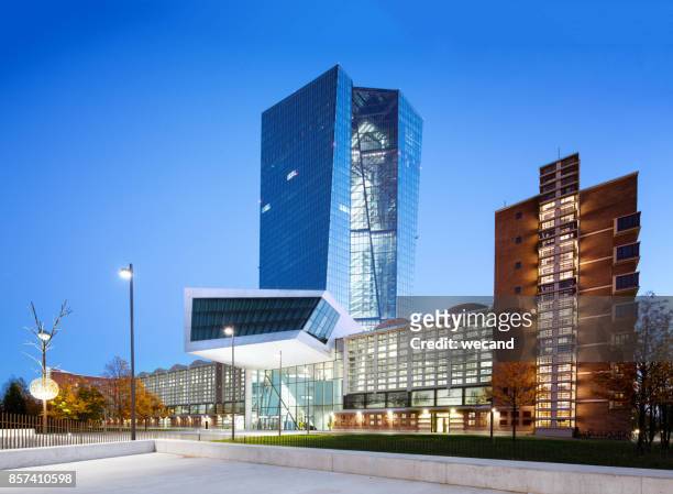 european central bank - europeiska centralbankens säte bildbanksfoton och bilder