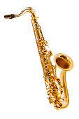 saxophone isolated on white