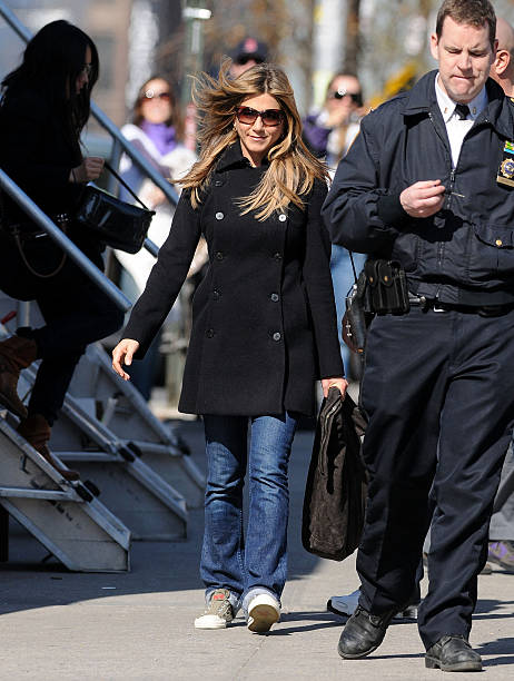 Jennifer Aniston seen on location for "The Baster" on March 31, 2009 in Williamsburg, Brooklyn.