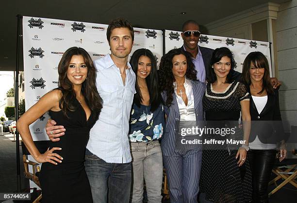 Actress Eva Longoria Parker, actor Eric Winter, actresses Roselyn Sanchez, Sofia Milos, football player Jerome Williams, actress Laura Harring and...