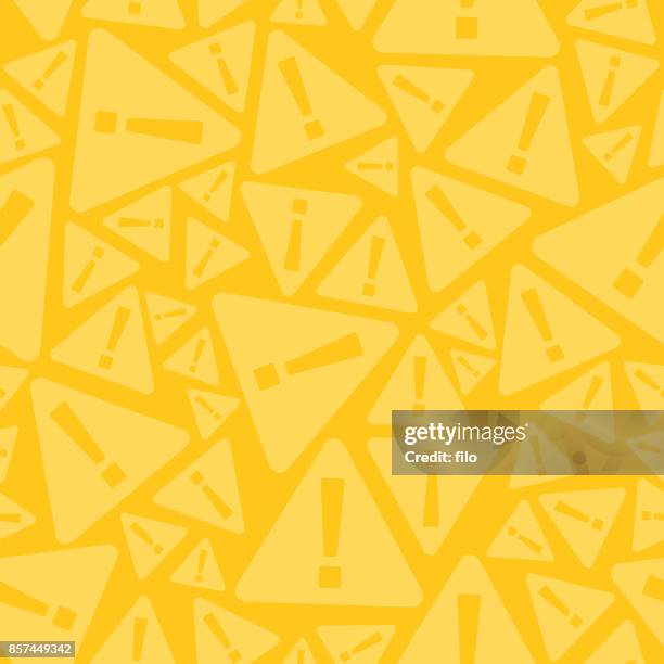 seamless warning sign background - hazard stock illustrations