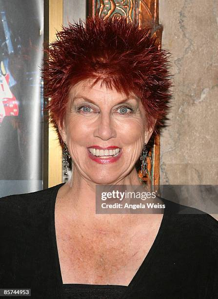 Actress Marcia Wallace arrives at the opening night for 'Rain: A Tribute to the Beatles' at the Pantages Theater on March 31, 2009 in Hollywood,...