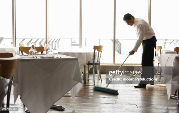 restaurant - restaurant cleaning stock pictures, royalty-free photos & images