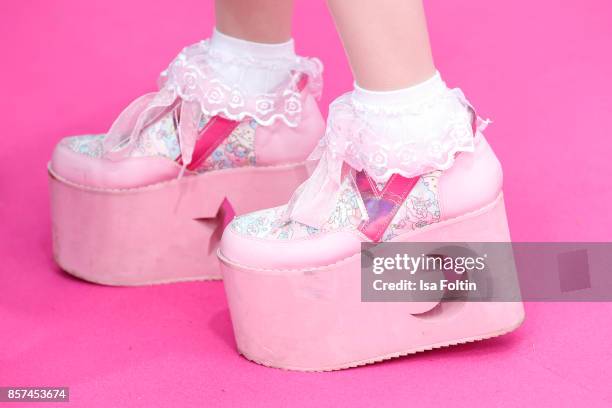 Shoes of youtube star Melissa Lee as a detail during the 'My little Pony' Premiere at Zoo Palast on October 3, 2017 in Berlin, Germany.