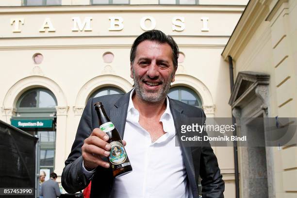 Ugo Crocamo during the Tambosi reopening press conference at Tambosi on October 4, 2017 in Munich, Germany.