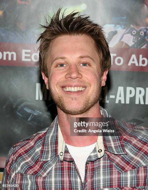 Actor Kaj Eriksen arrives at the opening night for 'Rain: A Tribute to the Beatles' at the Pantages Theater on March 31, 2009 in Hollywood,...