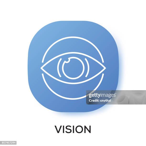 vision app icon - app development process stock illustrations