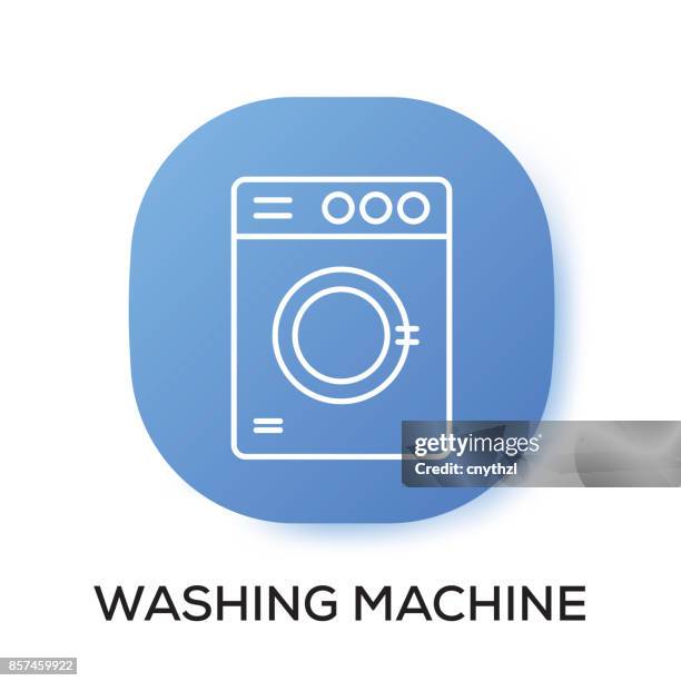washing machine app icon - mount vernon virginia stock illustrations