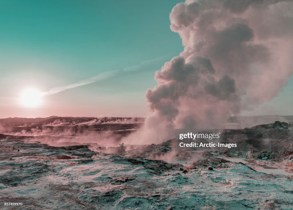 Geothermal Steam and Landscape