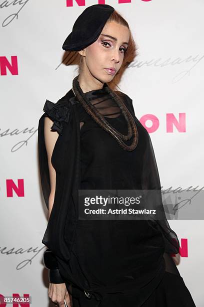 Sophia Lamar attends the 10th anniversary celebration of Nylon Magazine at Thompson LES on March 31, 2009 in New York City, New York.