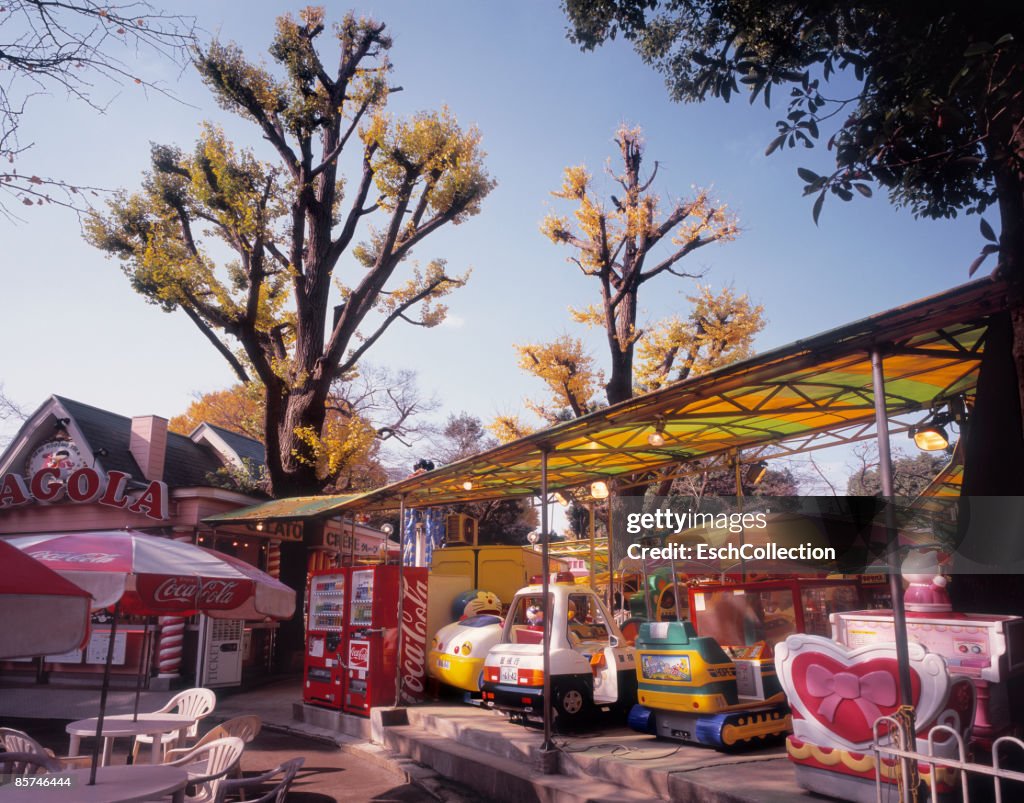 Colorful playground in Ueno Park, Tokyo, Japan.