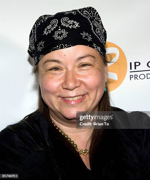 Designer Maggie Barry arrives at Maggie Barry's 2009 Fall Line Fashion Show at Ivar on March 31, 2009 in Hollywood, California.