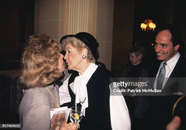 Betty Comden, Elaine Stritch Publication Party for Betty Comden's Memoir 'Off Stage' Le Cirque, NYC March, 1995 `.
