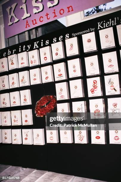 Kiss Cards Celebrity Kiss Auction Sponsored by Kiehl's NYC June 8, 1998.