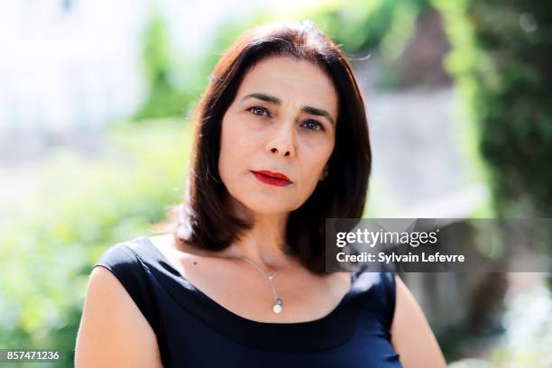 Actress Hiam Abbass is photographed for Self Assignment on August 26, 2017 in Angouleme, France.