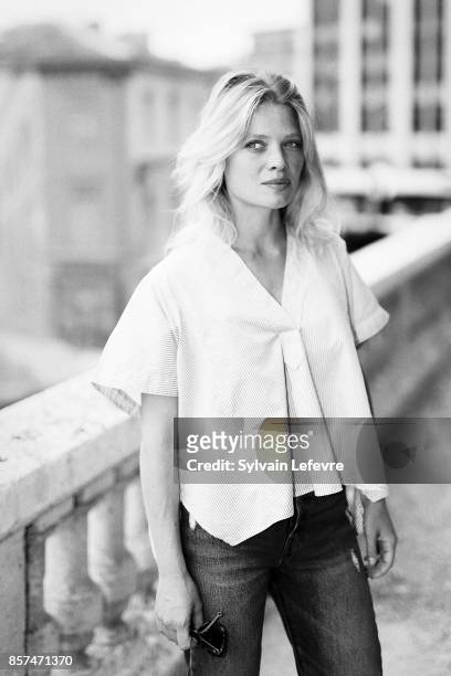 Actress Melanie Thierry is photographed for Self Assignment on August 27, 2017 in Angouleme, France.