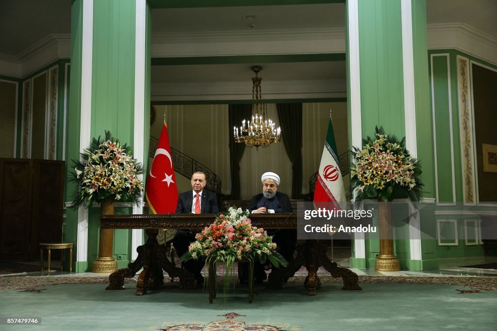 Recep Tayyip Erdogan - Hassan Rouhani press conference in Tehran