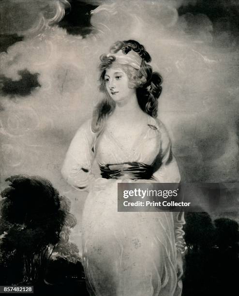 Lady Amelia Anne Hobart , Vicountess Castlereagh, Marchioness of Londonderry', circa 1800, . 'Lady Amelia Anne Hobart, . Painting held at Blickling...