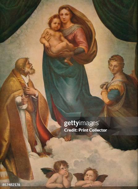 The Sistine Madonna' . The Sistine Madonna was commissioned by Pope Julius II in honour of his late uncle, Pope Sixtus IV , as an altarpiece for the...