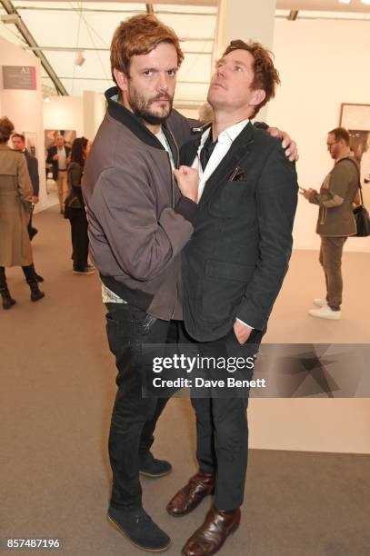Jamie Reynolds and Christopher Taylor attend the Frieze Art Fair 2017 VIP Preview in Regent's Park on October 4, 2017 in London, England.