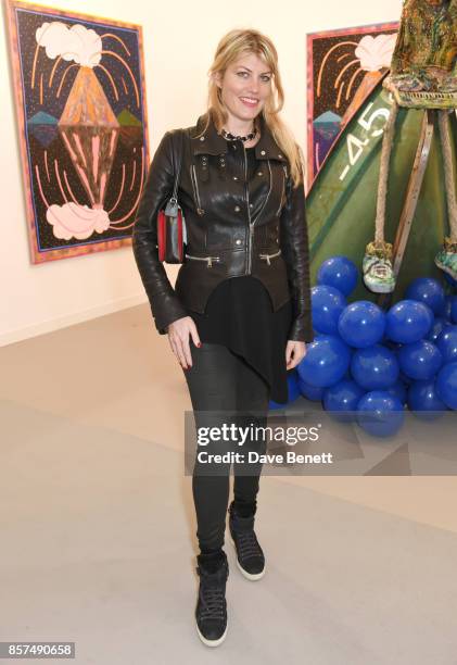 Meredith Ostrom attends the Frieze Art Fair 2017 VIP Preview in Regent's Park on October 4, 2017 in London, England.