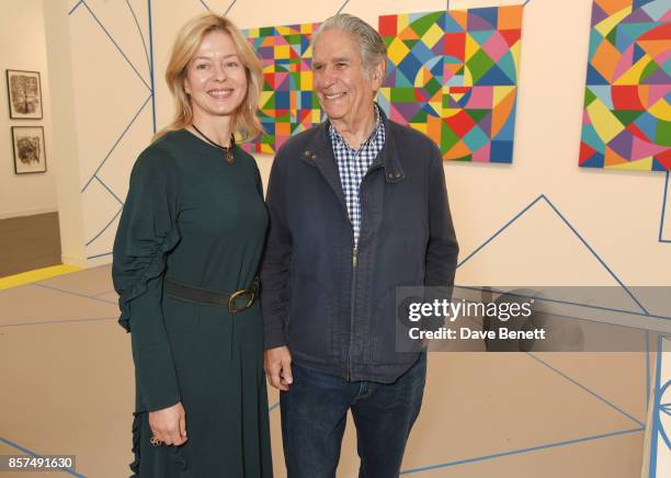 Lady Helen Taylor and Eduardo Terrazas attend the Frieze Art Fair 2017 VIP Preview in Regent's Park on October 4, 2017 in London, England.