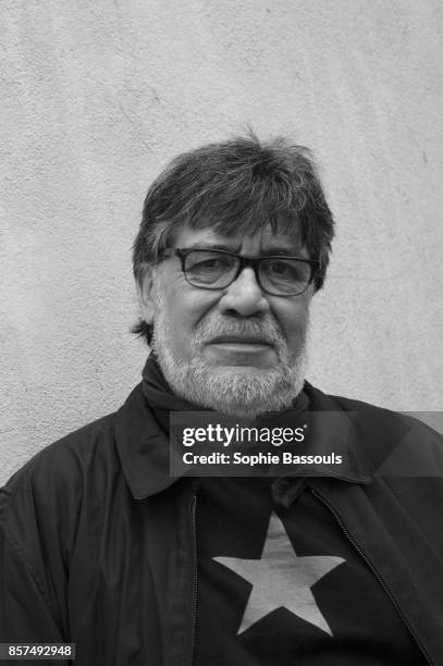Chilian writer Luis Sepulveda poses during a portrait session held on June 03, 2017 in Paris, France