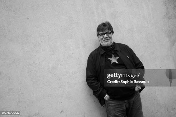 Chilian writer Luis Sepulveda poses during a portrait session held on June 03, 2017 in Paris, France