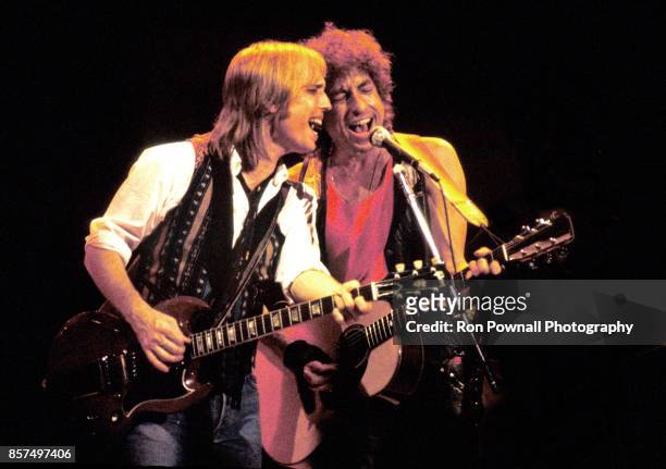 Tom Petty and Bob Dylan perform at Great Woods Pavilion in Mansfield MA July 8 1968