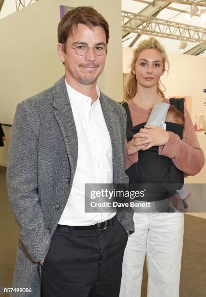 Josh Hartnett and Tamsin Egerton attend the Frieze Art Fair 2017 VIP Preview in Regent's Park on October 4, 2017 in London, England.