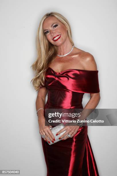 Federica Panicucci poses for a portrait during amfAR Gala Milano on September 21, 2017 in Milan, Italy.