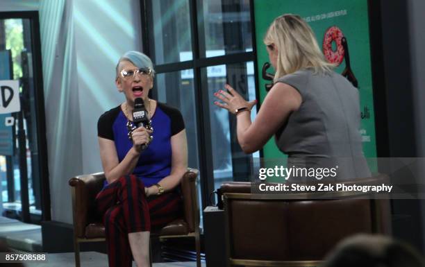 Comedian Lisa Lampanelli attends Build Series to discuss "Stuffed" at Build Studio on October 4, 2017 in New York City.