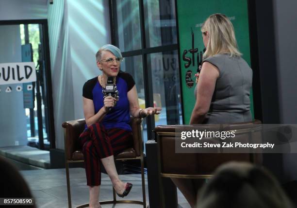 Comedian Lisa Lampanelli attends Build Series to discuss "Stuffed" at Build Studio on October 4, 2017 in New York City.