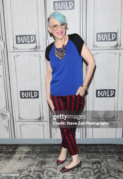 Comedian Lisa Lampanelli attends Build Series to discuss "Stuffed" at Build Studio on October 4, 2017 in New York City.