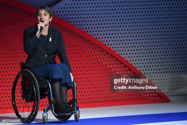 Emmanuelle Assmann during presentation of Team France for Winter Games PyeongChang 2018 on October 4, 2017 in Paris, France.