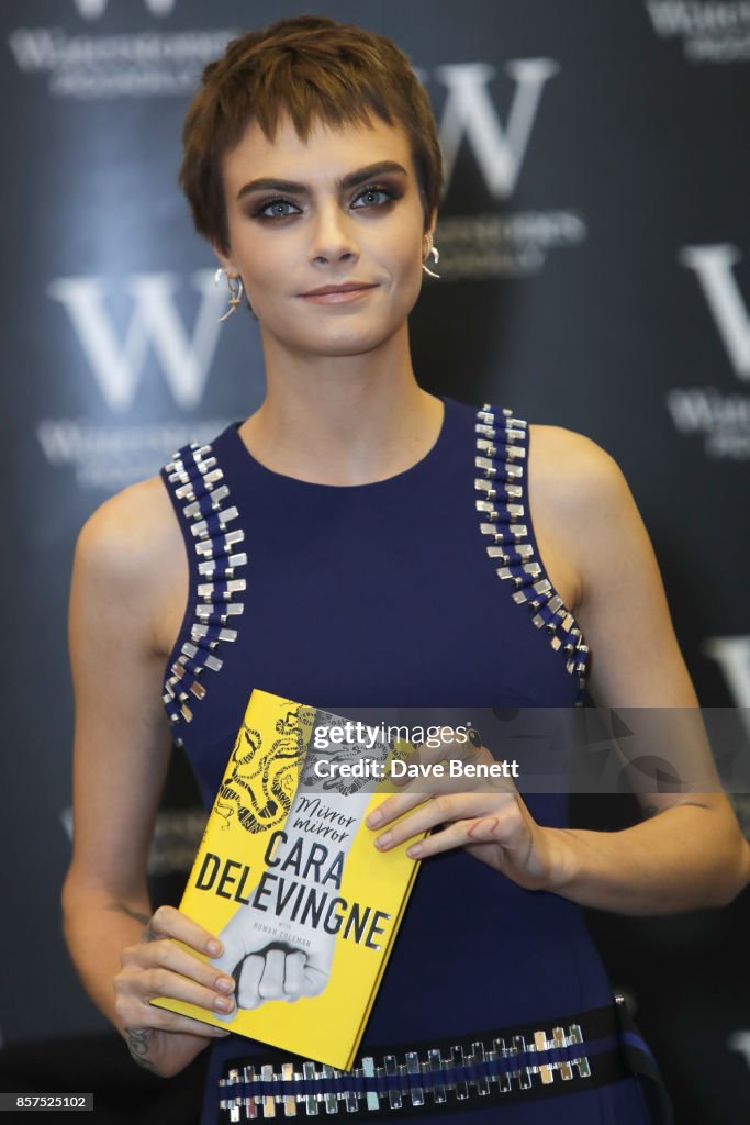 Cara Delevingne Signs Copies Of Her New Book "Mirror, Mirror" At Waterstones Piccadilly