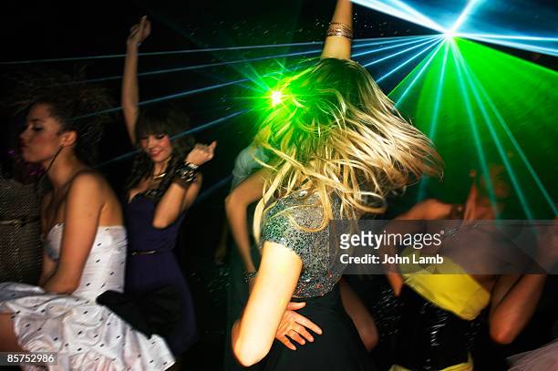 nightclub dancers - using a swing stockfoto's en -beelden