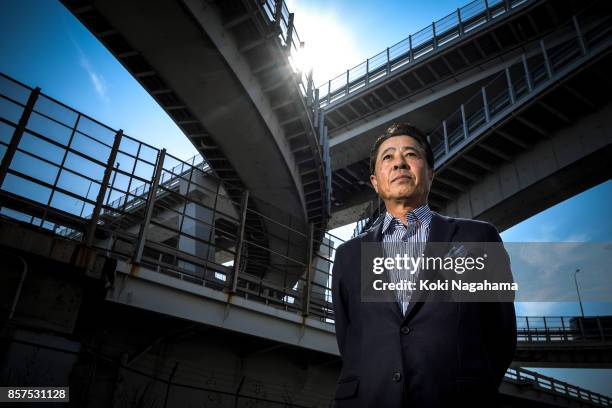 Masamichi Kogai, Representative Director,President and CEO Mazda Motor Corporation poses for a photograph at Hiroshima Mazda Head Office on September...