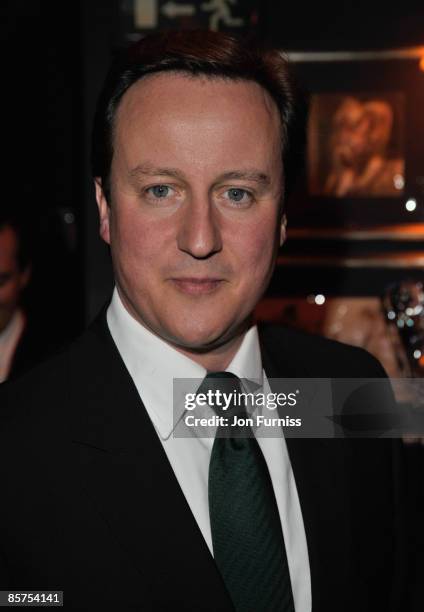 David Cameron MP attends the launch of Charlie Brooks' new novel "Citizen" at Tramp nightclub on April 1, 2009 in London, England.