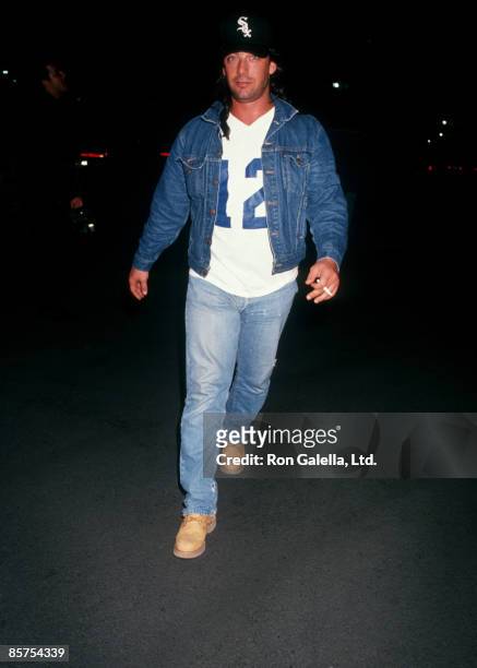 Actor Ken Wahl being photographed on September 29, 1991 at the Los Angeles International Airport in Los Angeles, California.