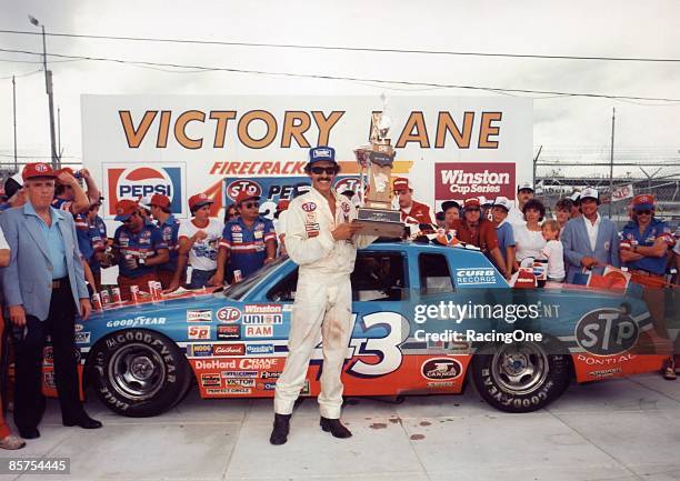 Richard Petty recorded his 200th, and final, NASCAR Cup Series win at the 1984 Firecracker 400.