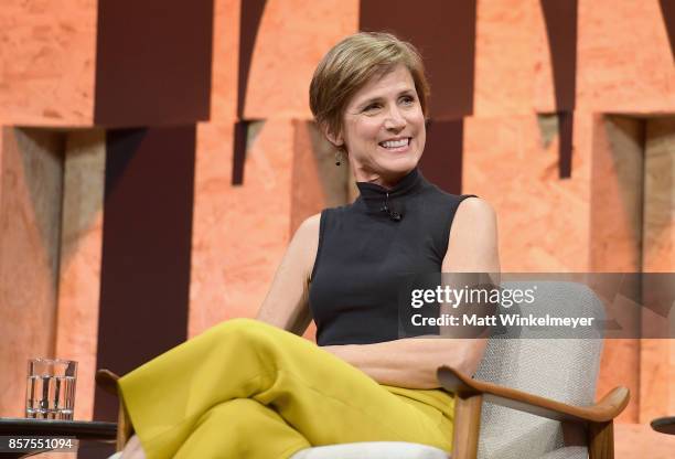 Former United States Deputy Attorney General Sally Yates speaks onstage during Vanity Fair New Establishment Summit at Wallis Annenberg Center for...