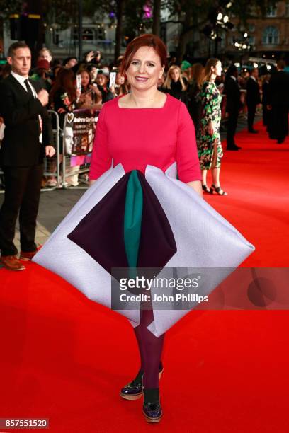 Head of Festivals Clare Stewart attends the European Premiere of "Breathe" on the opening night gala of the 61st BFI London Film Festival on October...