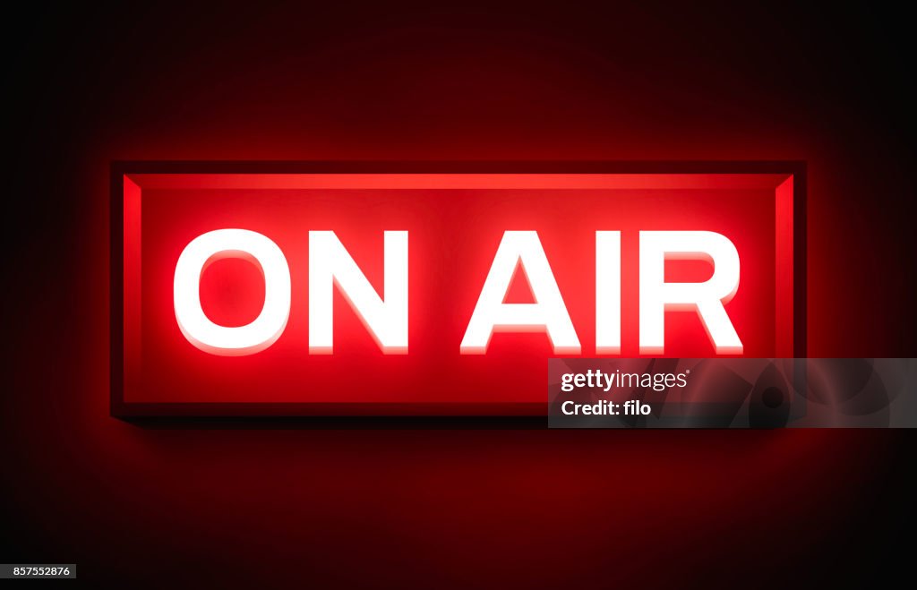 On Air Glowing Sign