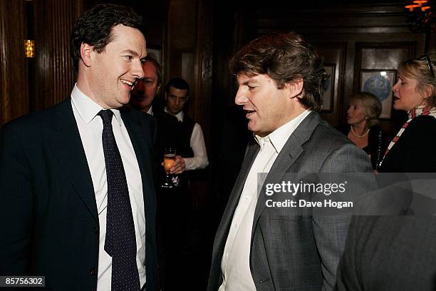 David Cameron and Charlie Brooks attend the book launch for Charlie Brook's new book 'Citizen' at Tramp, Jermyn Street on April 1, 2009 in London,...