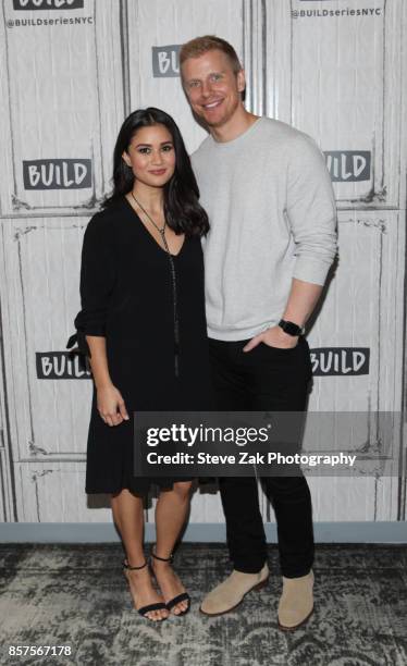 Catherine Lowe and Sean Lowe attend Build Series to discuss "Worst Cooks In America" at Build Studio on October 4, 2017 in New York City.