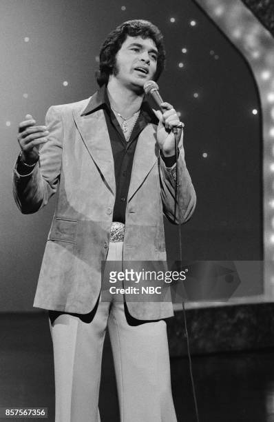 Pictured: Singer Engelbert Humperdinck performs on December 30, 1976 --